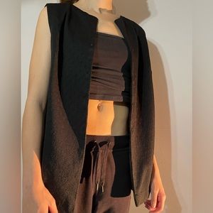 Black vintage vest